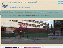 Tablet Screenshot of colegioarquitectogaudi.com